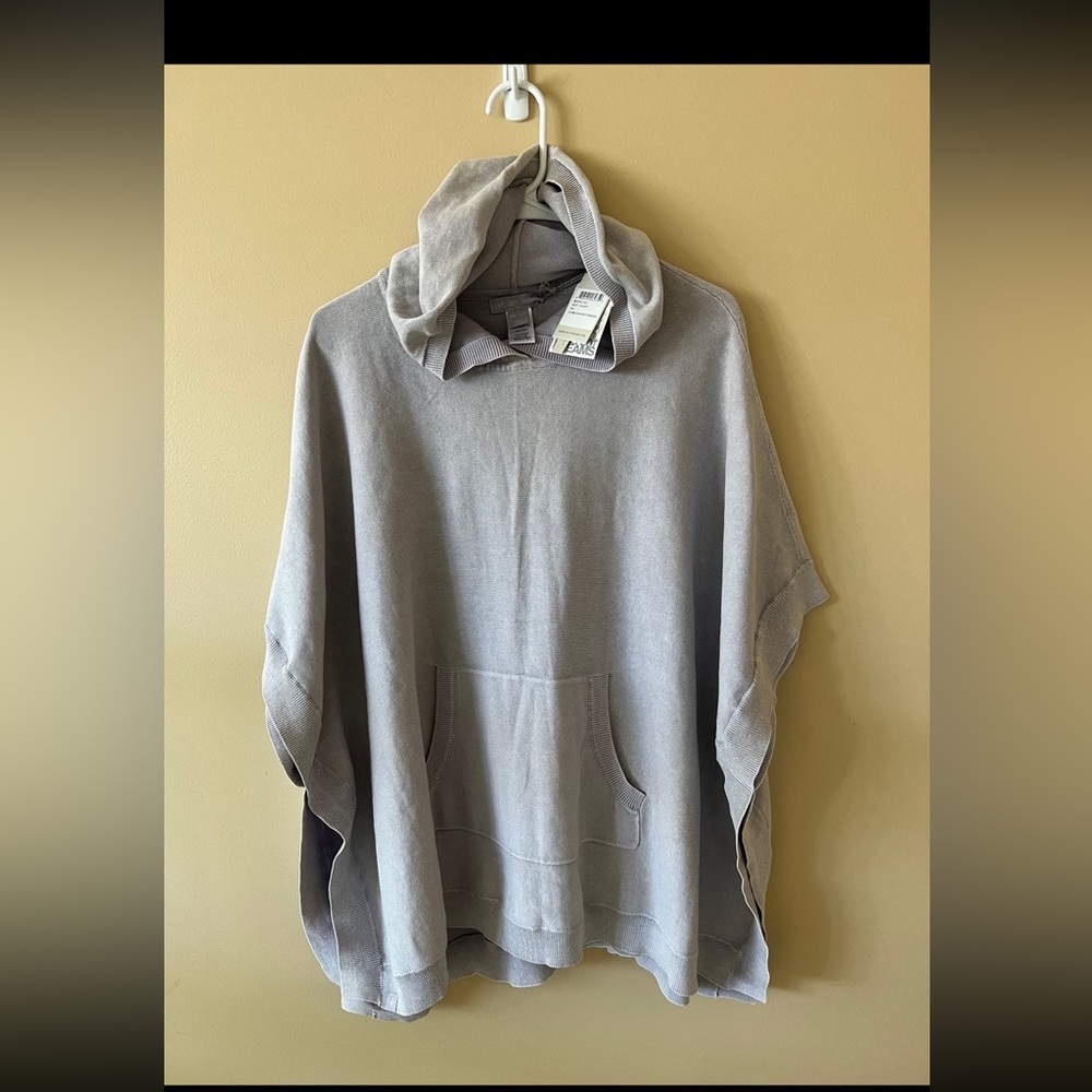 Price firm NWT Barefoot dreams long poncho tunic 100% cotton